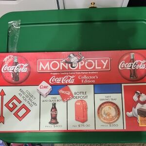 Monopoly Coca Cola Collector's Edition Game - Red